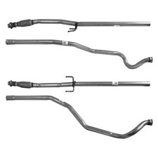Exhaust Pipe Centre + Fitting Kit For Peugeot 206 2E/K 1.4 HDi 1607341080 1717S2