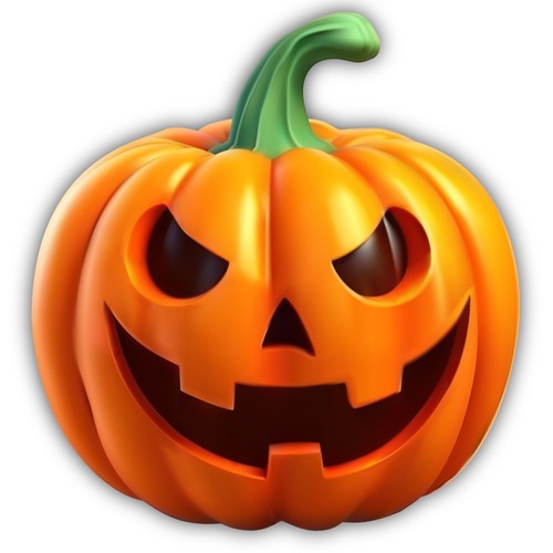 Jack lantern style - o, 3d