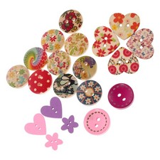 50 Pcs Colorful Buttons Mixed Small Handmade for Sewing Homemade