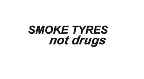 Smoke tyres sticker decal - tyres, sticker/decal