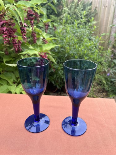 Pair bristol blue glasses - of,