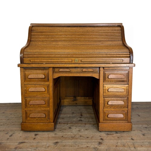 Antique oak roll - antique, desk