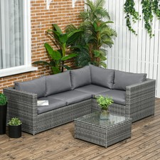 Rattan garden furniture set - rattan,