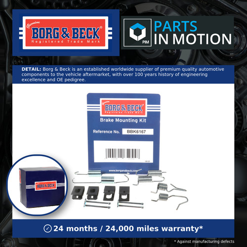 Hand brake shoe fitting kit - brake,