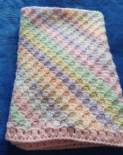 Handmade crochet baby blanket - crochet,