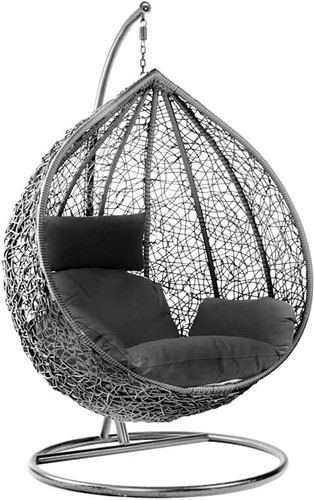 Wicker hanging egg chair - hanging,