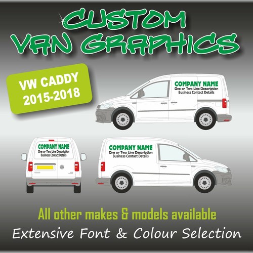 Van graphics sign - van, writing