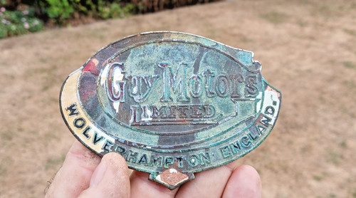 Rare c1920s enamel guy motors - enamel,