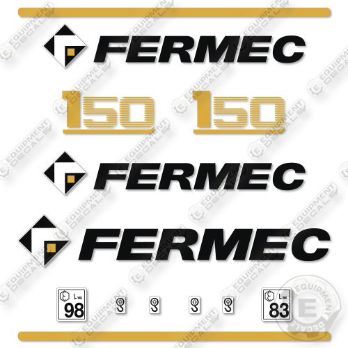 Fits terex fermec 150 decal - fits,