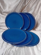 6 DENBY REFLEX DINNER PLATES.