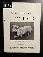 NIAE Test Report The Bamford BL 50 Pick-Up Baler - Agricultural 1965 422