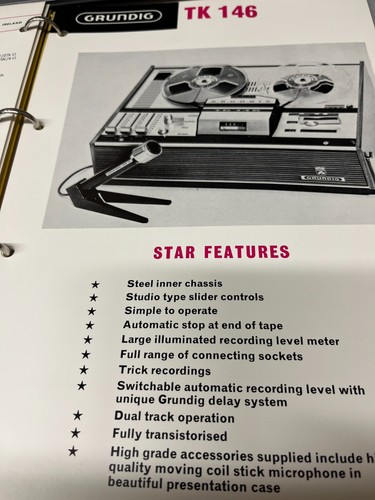 Grundig tk146 reel - to,