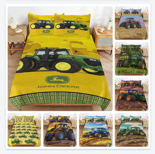 Farm tractor duvet cover - farm,