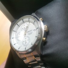 Seiko White Men's Watch - 7A38-7020