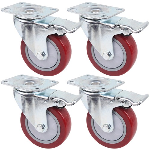 100 125mm heavy duty pu - 4x, 100/125mm