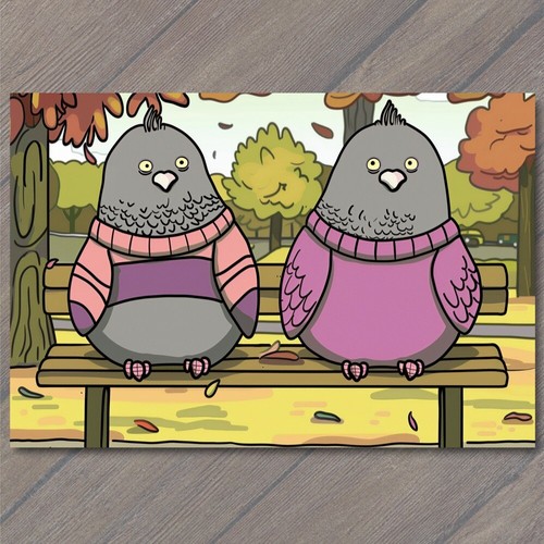 Postcard pigeon bird giant - bird,