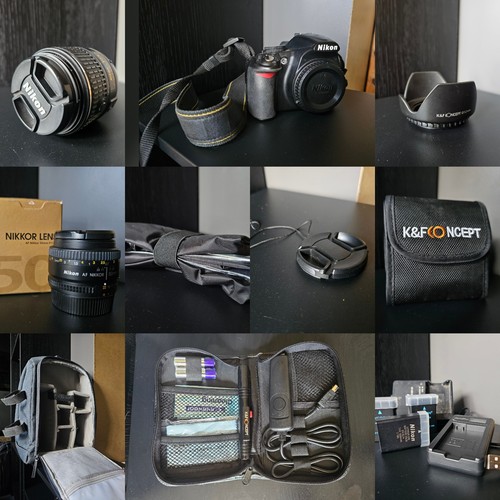 Nikon d3100 dslr 55mm 50mm - nikon,
