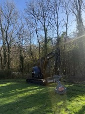 Tractor, Trailer, Chipper And