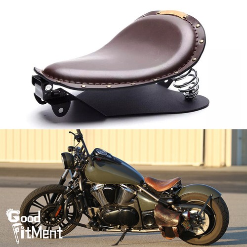 Motorcycle brown leather solo - brown,