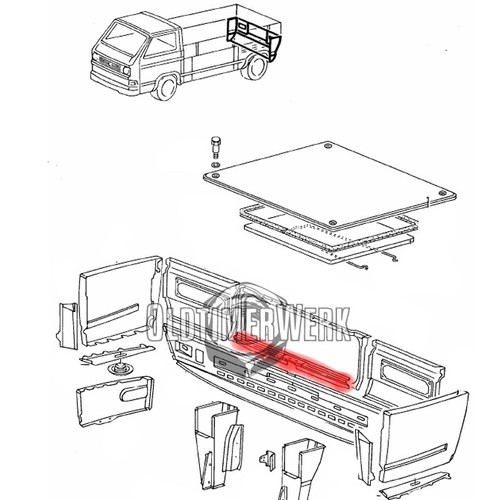 Cover plate rear panel t3 - cover,