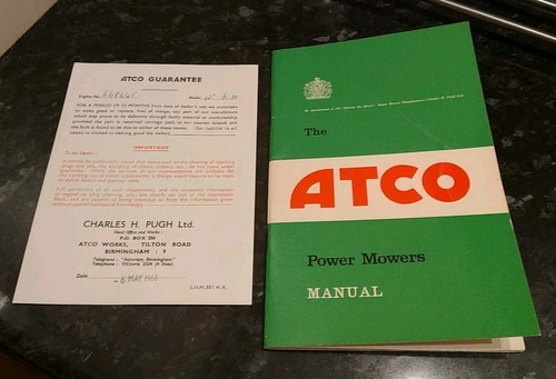 Vintage the atco power mowers - atco,