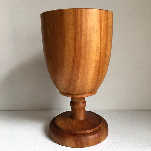 Handmade large wooden goblet - handmade,