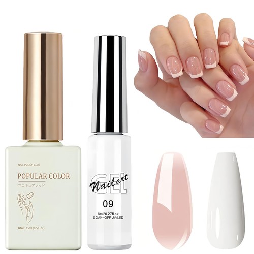 French manicure gel - manicure, nail