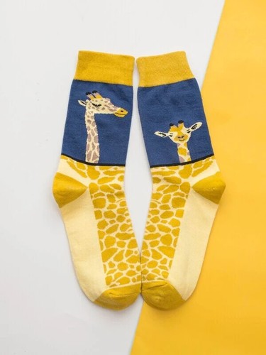 Ladies giraffe novelty socks - giraffe,