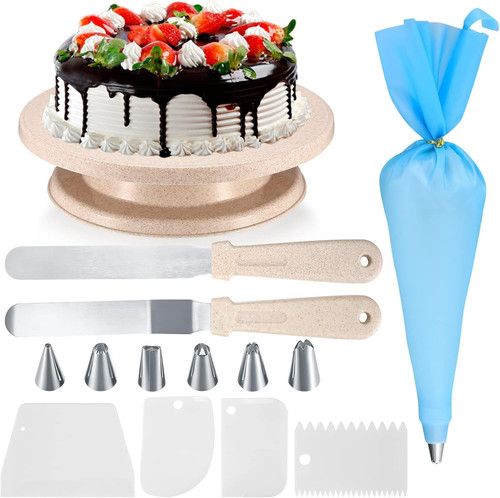 Cake decorating kits rotating - cake,