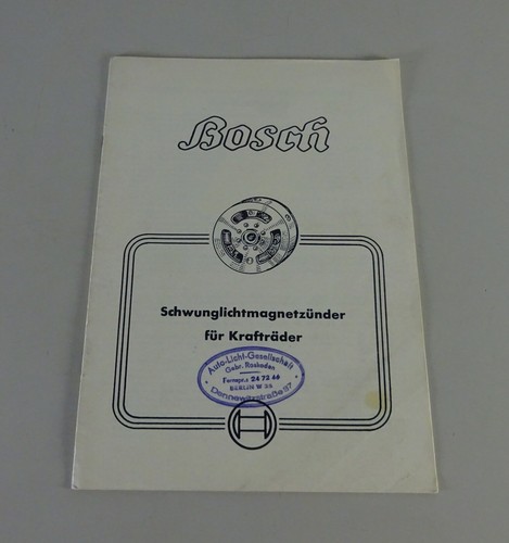 Manual bosch flywheel magneto - manual,