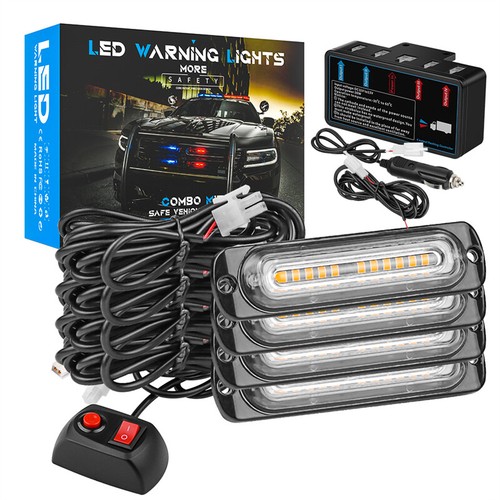12led amber recovery strobe - 4x,