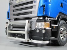 Aluminum Front Animal Grill Bumper Guard Tamiya RC 1/14 Scania Man TGX Knight