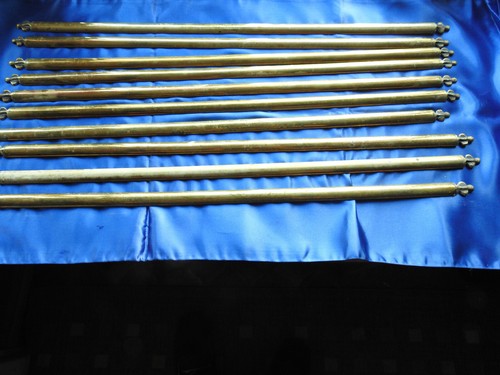 X10 vintage brass - stair, rods