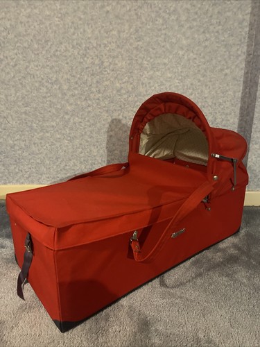 Vintage marmet red carry cot - vintage,