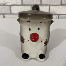 🌟 Rare Vintage Dusty Bin Money Box Ceramic Novelty Retro TV Show 70s 80s Gift🌟