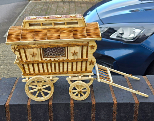Matchstick gypsy wagon - wagon, model