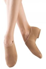 BLOCH Phantom Stretch Canvas Split Sole Slip on Jazz Shoes S0473 Tan
