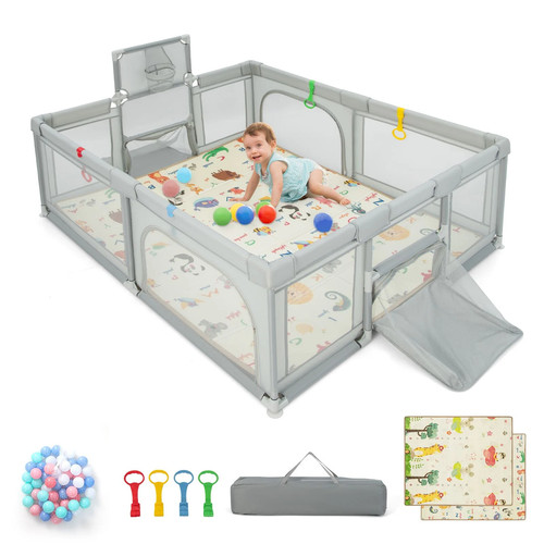 Portable baby playpen - with, mat
