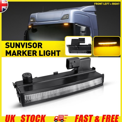 Amber led sun visor marker - led,