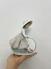 VINTAGE NAO  LLADRO "GIRL with GOLD HOOP #0297 PORCELAIN FIGURINE MADE IN SPAIN
