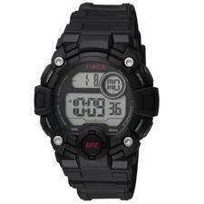New Mens Timex Official UFC Rematch Digital Chrono Timer Alarm 50m Indiglo Watch