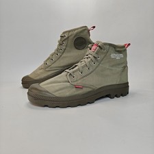 Palladium Pampa Hi Dare UK 9.5 Unisex Lace-up Ankle Boots Canvas Green