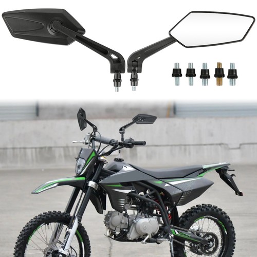 Black motorcycle rearview - black, side