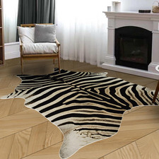 Zebra Rug 5.2 X 6.2 ft Zebra