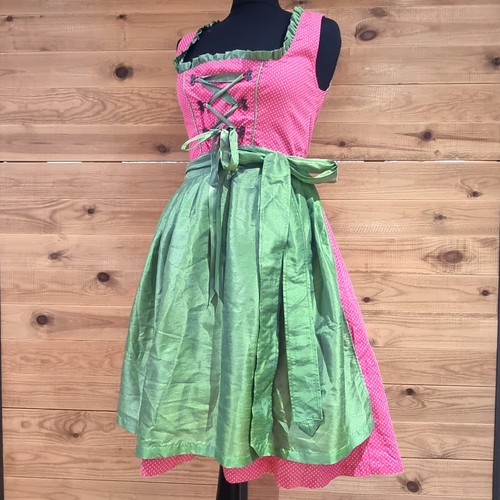 Pink green corset - pink,