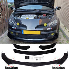 For Renault Clio MK2 MK3 2003-2014 Gloss Black Front Bumper Spoiler Lip Splitter