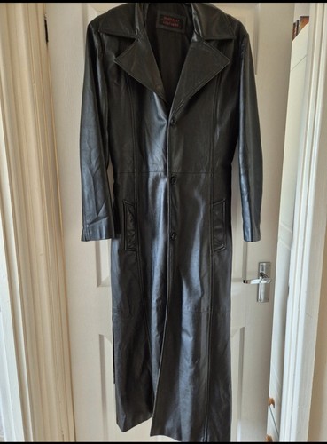 Long real leather 1990s - real,