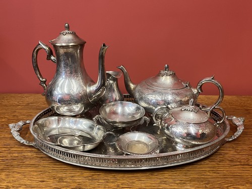 Antique vintage silver plate - antique,