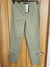 Robell Marie khaki green trousers , size 16 Bnwts