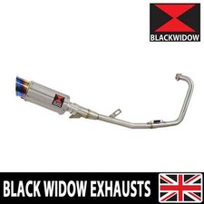 YBR 125 Custom 2005 - 2017 Full Exhaust System 200mm Round Silencer SL20R